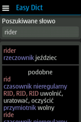 Widok ekranu Easy Dict