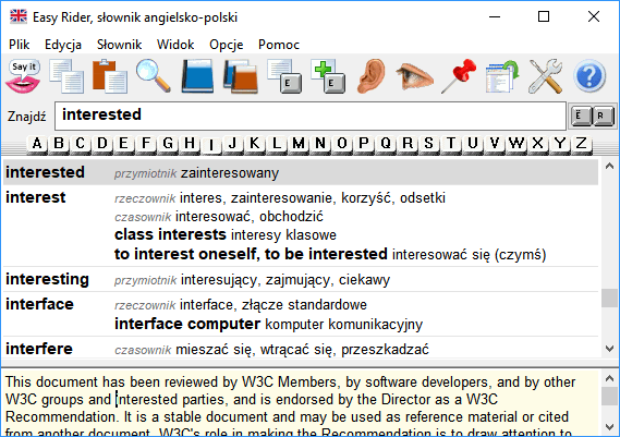 Obrazek przedstawiający wygląd okna przeglądania